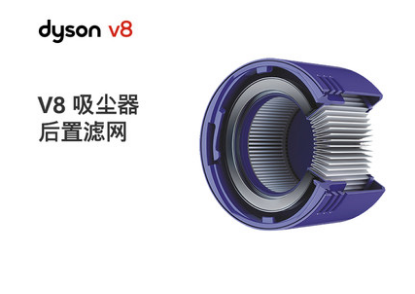 Dyson戴森 V8 吸尘器配件 V8后置滤网 Post-Motor Filter
