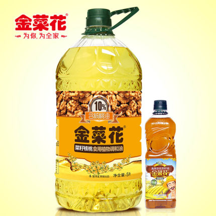 金菜花核桃菜籽调和油5L