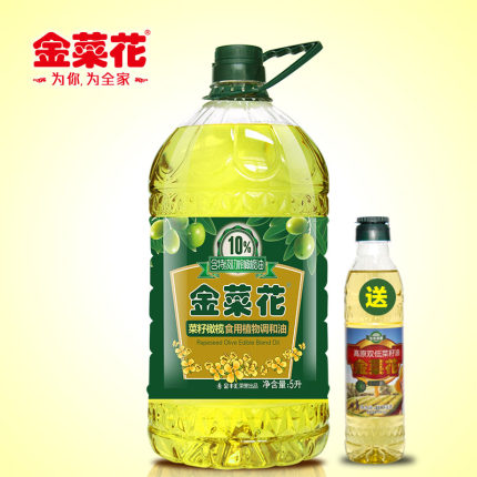 金菜花橄榄菜籽调和油5L