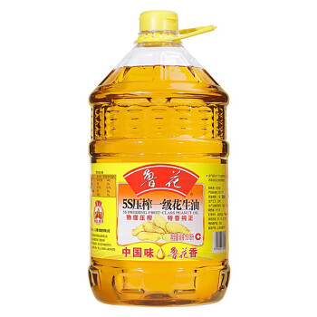 鲁花 5S物理压榨花生油食用油 6.18L