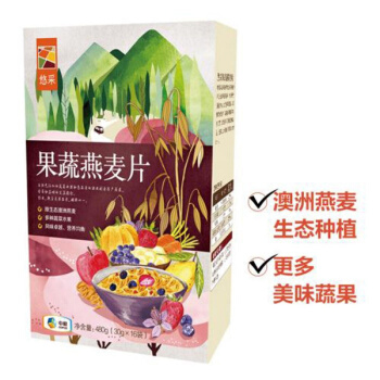 中粮时怡果蔬五谷即食燕麦片750g