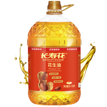 长寿花 食用油 花生油6.18L