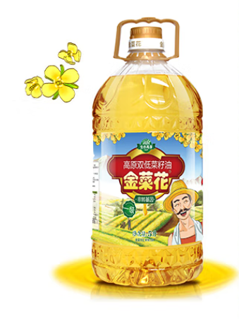 金菜花高原双低一级菜籽油 5L