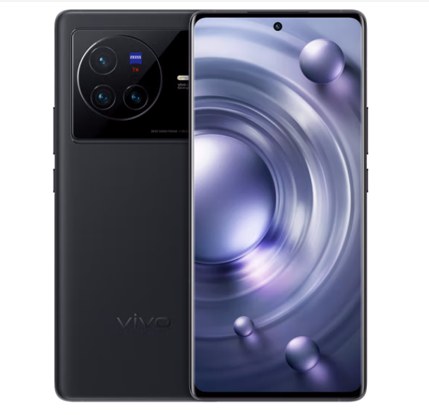vivo X80 4nm天玑9000 80W 5G手机 至黑 8G+128GB