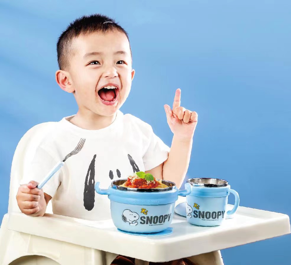 SP-CJK931  清悦系列 儿童餐具四件套 彩盒 23.7&#215;13.2&#215;11.2cm
