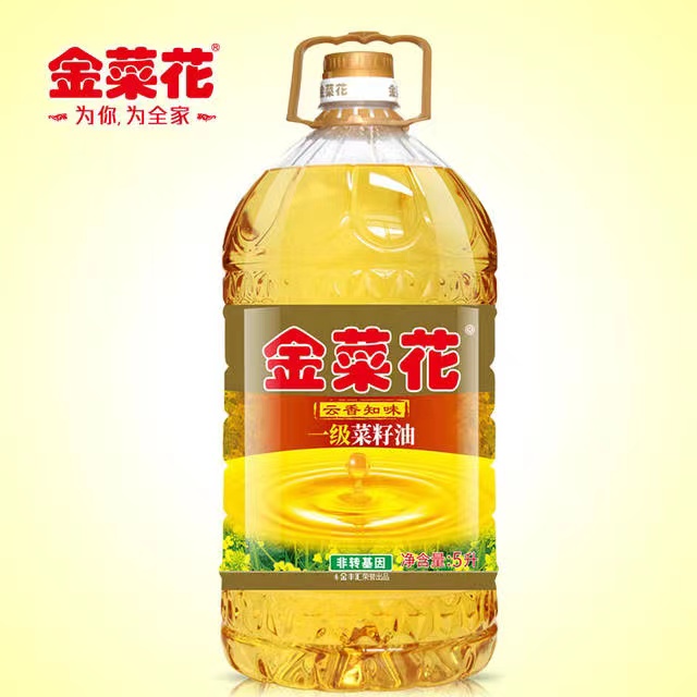 金菜花云香知味一级菜籽油5L